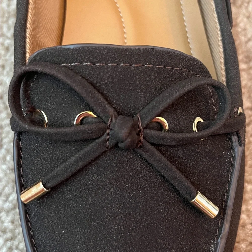 NIB Dolce Vita Faux Suede Bow Loafers - Picture 3 of 8